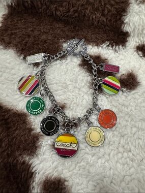 Vintage Y2K Coach Enamel Bracelet